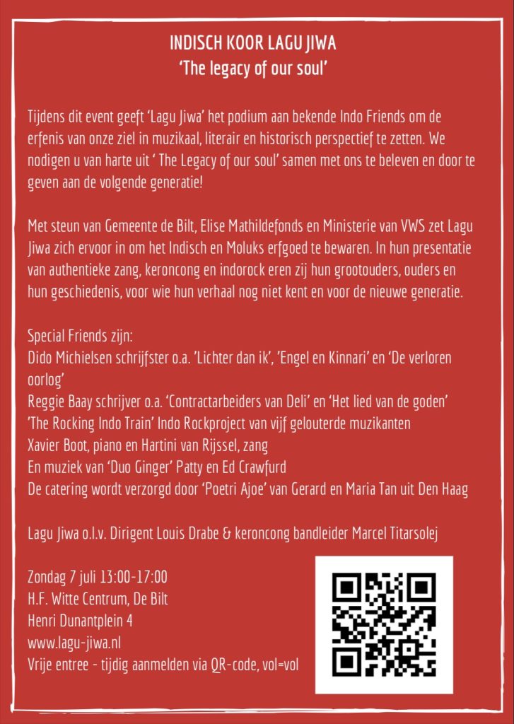 Flyer en programma 7 juli 2024